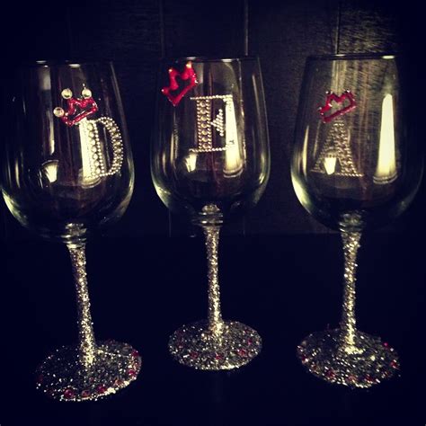 The 25 Best Decorated Wine Glasses Ideas On Pinterest