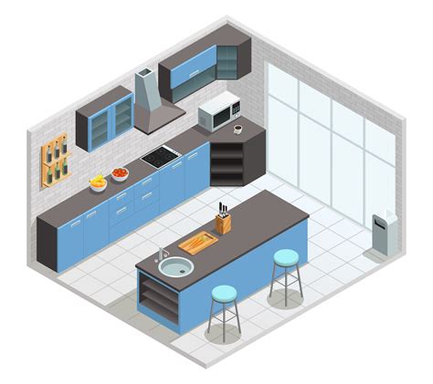 Browse our kitchen design images, graphics, and designs from +79.322 free vectors graphics. Kitchen Interior Isometric Concept - Download Free Vectors, Clipart Graphics & Vector Art