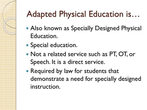 Ppt Adapted Physical Education Ape Powerpoint Presentation Free