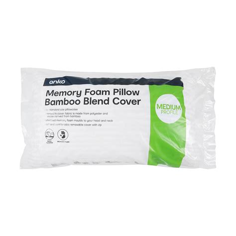 Using light pressure, rub the sponge in a circular motion until it appears clean. Memory Foam Pillow with Bamboo Blend Cover | Kmart