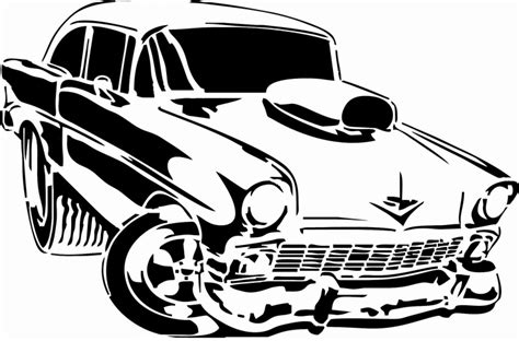 Pin By Rondogg On Stencils Art Cars Cartoon Art Car Drawings