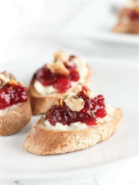 Easy Cranberry Brie Crostini Lively Table