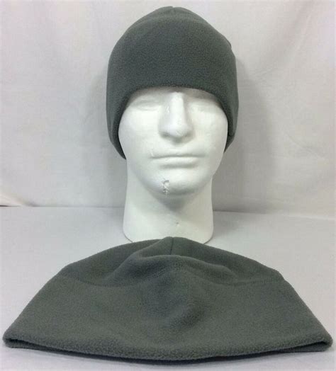 Acu Us Army Fleece Cap Hat Green Beanie Cold Weather 2 Pk Ebay