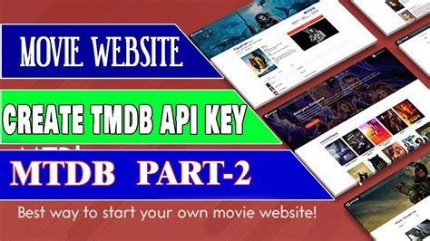 How To Start Your Own Movie Streaming Service Part How To Create Your Own Tmdb Api Key Youtube