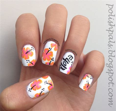 Maybe you would like to learn more about one of these? 12 Hawaiian Flower Nail Designs Images - Hawaiian Flower ...