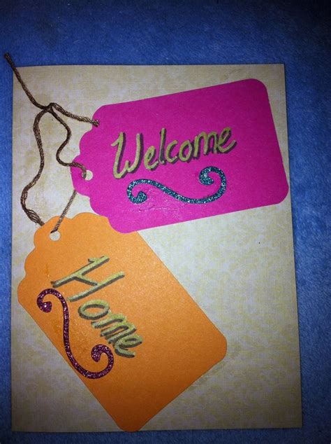 17 Best Images About Welcome Home Cards On Pinterest Mondays Home