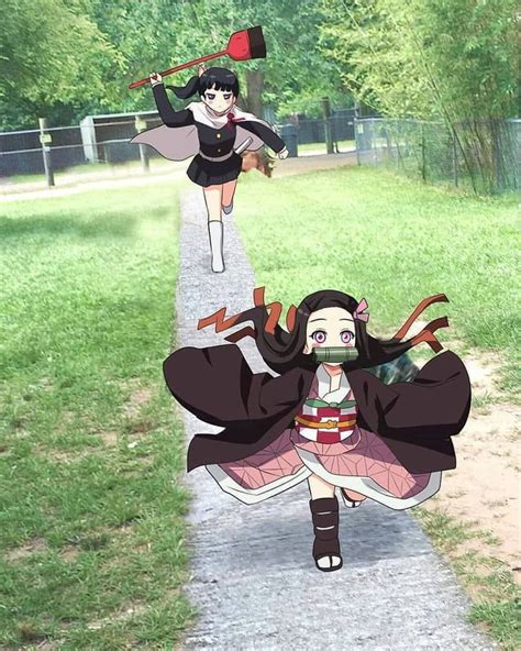 Run Nezuko Anime And Manga Kawaii Anime Girl Anime Demon Slayer Meme