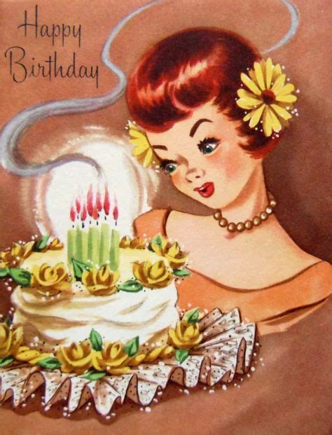 324 Best Happy Birthday Images Vintage Birthday Cards Vintage