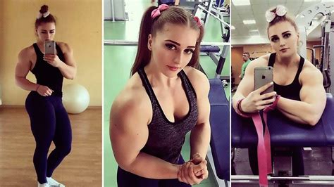 Pretty Bodybuilder Dubbed Muscle Barbie For Baby Faced Looks And Arms