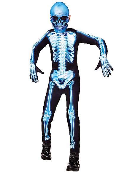 Kids Light Up X Ray Skeleton Costume