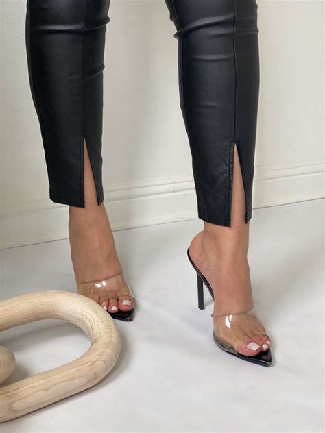 Aaliyah Leather Pants Black The Modern Muse