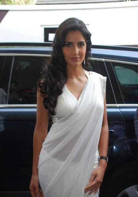 Latest Movie Masala Katrina Kaif Latest Stills In White Saree