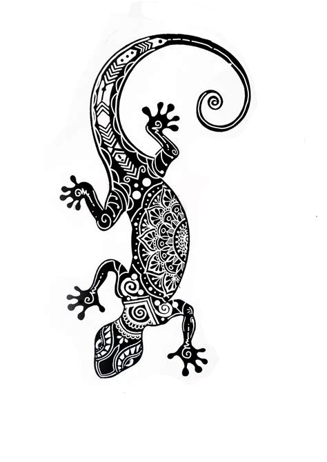 Gecko And Mandala Idee Per Tatuaggi Tatuaggi Di Body Art Tatuaggi