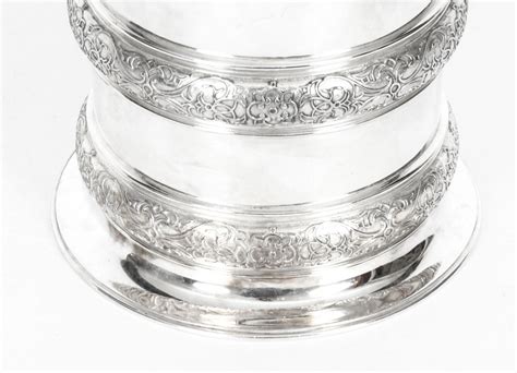 antique silver plate drum biscuit box elkington and co 19th century for sale at 1stdibs