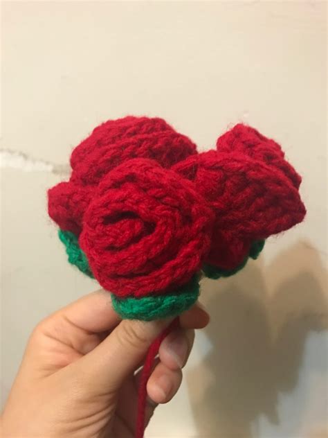 So if you like it, just download it here. Crochet Design: Use Leftover Yarns to make Rose in a Pot ...