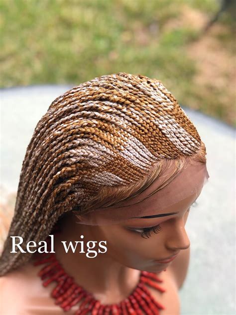 Braided Rnrow Wigthe Colors In The Picture Are White And Etsy