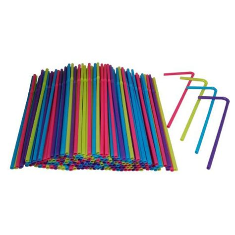 Hanamal Colored Disposable Flexible Drinking Straws 450pcs Walmart