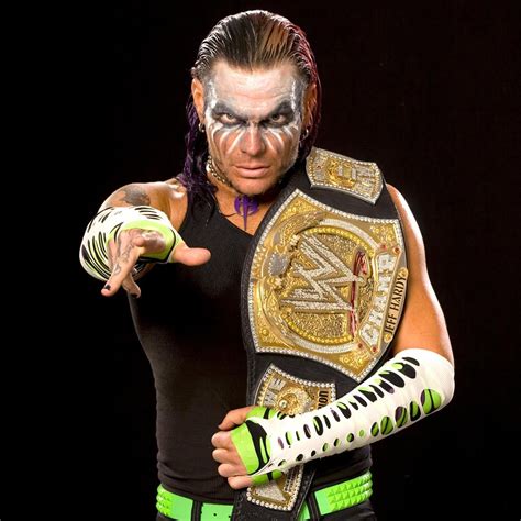 Jeff Hardy Incorporated A Wide Spectrum Of Colored Face And Body Paint