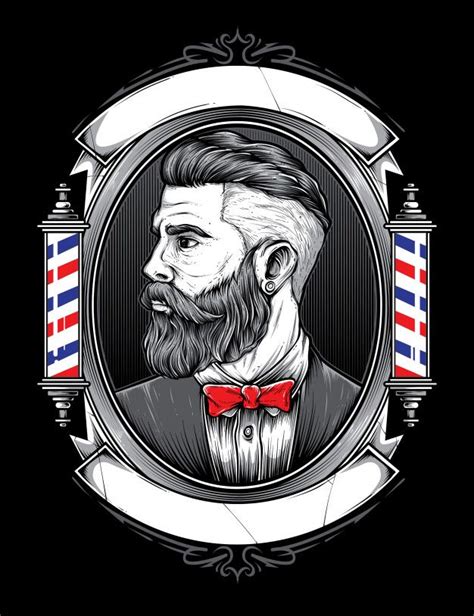 Connect with them on dribbble; Vetor De Loja De Barbeiro | Barber logo, Barber tattoo ...