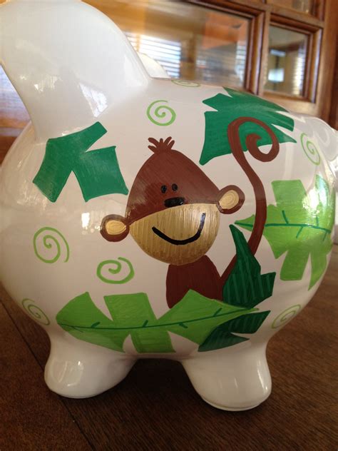 This piggy bank will help you keep your money every day. Monkey Piggy Bank | Alcancias
