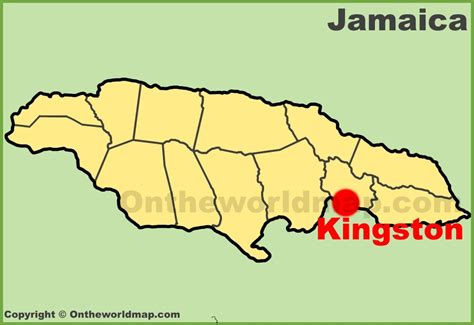 Kingston Location On The Jamaica Map Ontheworldmap Com