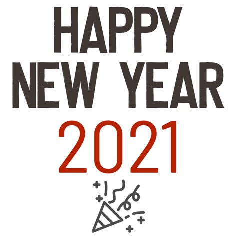 Happy New Year 2021 Party Icon Transparent Png Stickpng
