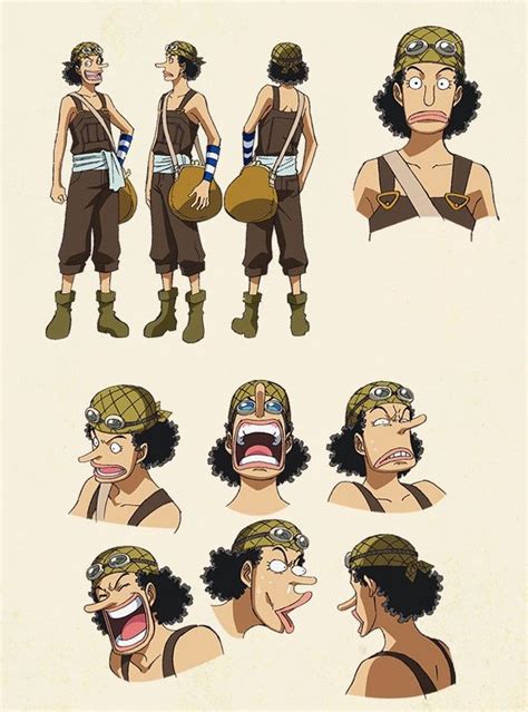 Usopp Color Sheets Character Design Official Reference Settei