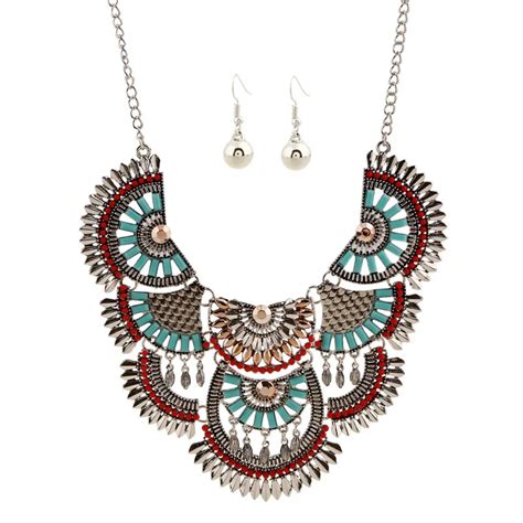 Vintage Statement Chokers Necklaces For Women Bohemian Ethnic Style