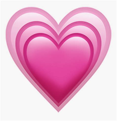 Heart emoji is often used in valentine's day text greetings. Transparent Love Png - Iphone Heart Emoji Png, Png ...
