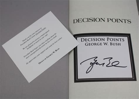 Lot Detail George W Bush Signed Book Decision Points 1st Edition