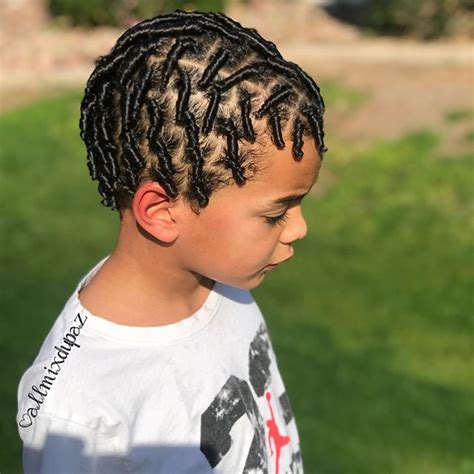 Look at these cute little boys haircuts and hairstyles that are trending this year. Starter Locs! #azdreads #starterlocs | Twist hairstyles ...