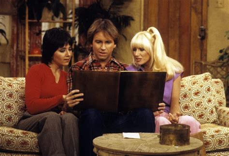 chrissy snow three s company john ritter don knotts suzanne somers old tv shows stock