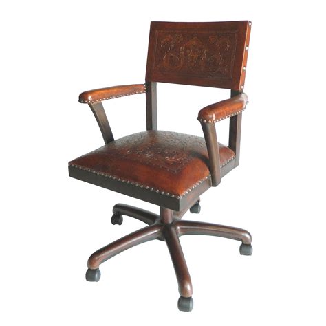 This desk chair provides you with the best. Small Office Chair, Colonial, Antique Brown