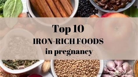 List Of Iron Rich Foods In Pregnancy Babys Little Place