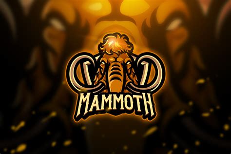 Mammoth Mascot And Esport Logo Logo Templates Creative Market