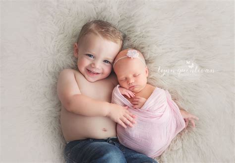Newborn And Sibling Photography Golden Girlie