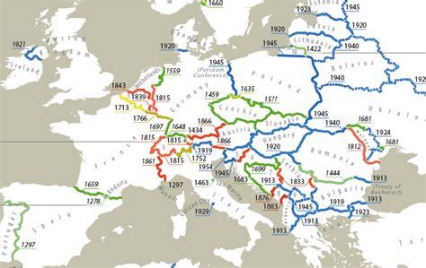 Obrovská Barevná Mapa Ukazuje Nejstarší A Nejnovější Hranice Světa