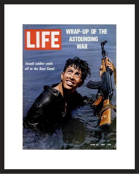 Life Magazine Framed Historic Cover 1967 Six Day War