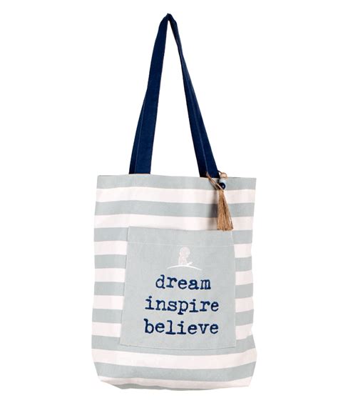 Striped Canvas Tote Bag St Jude T Shop