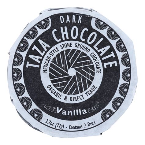 Taza Chocolate Organic Chocolate Mexicano Discs Percent Dark Chocolate Vanilla Oz