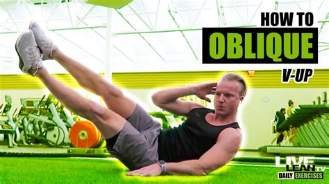 How To Do An Oblique V Up Exercise Demonstration Video And Guide