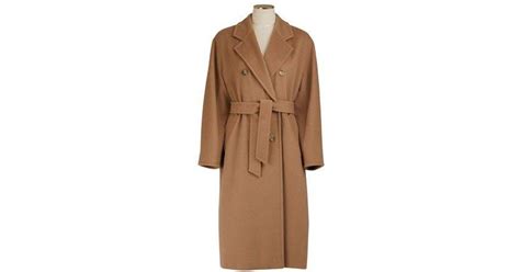Max Mara Madame Wool Coat 101801 In Brown Lyst