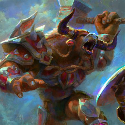 Marta Nael Art World Of Warcraft Battle For Azeroth Tauren Vs Draenei