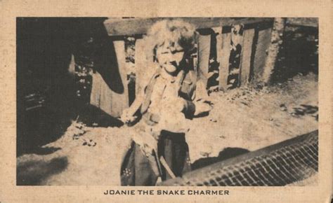 Joanie The Snake Charmer Dells Wild Animal Farm And Reptile Garden