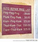Images of Funny Auto Repair Shop Signs