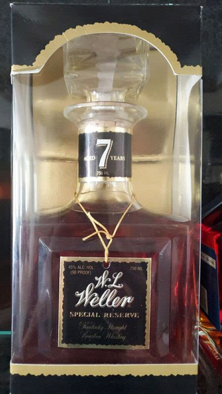 Weller7year90proofbourbondecanter1988front Whiskey Id