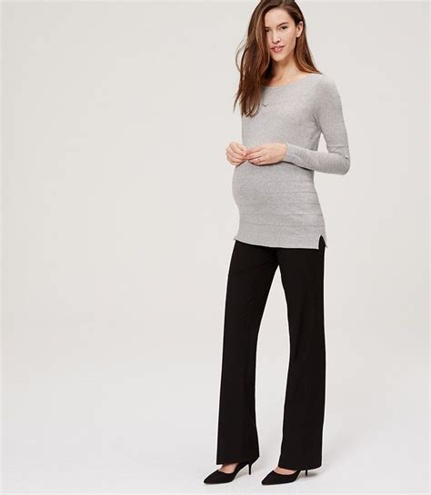 Primary Image Of Maternity LOFT Trousers Maternity Trousers Petite