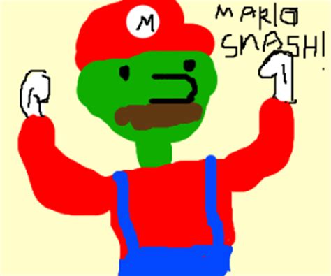 Видео из сета в телеге!!!! Mario has hulk-like transformation. Wrong mush - Drawception