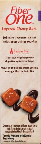 fiber one™ salted caramel and dark chocolate layered chewy bars 5 ct 1 27 oz kroger