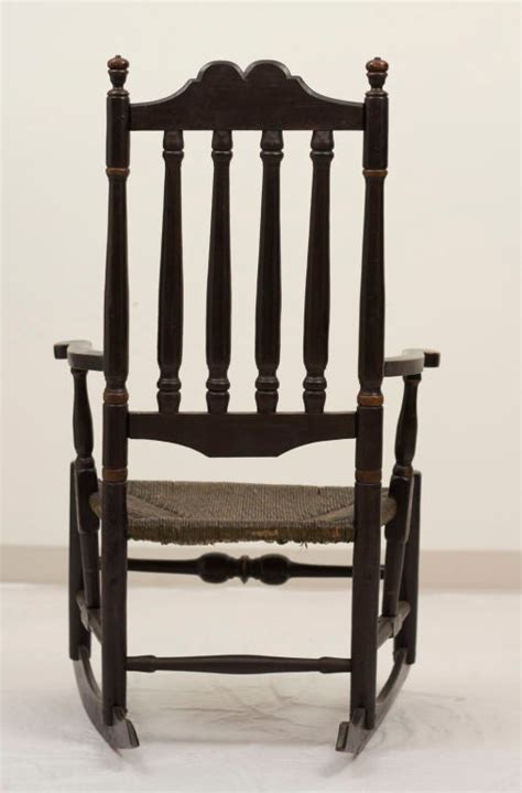 Black Painted Banister Back Rocking Chair At 1stdibs
